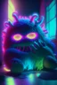 Placeholder: Sleep monster,photo quality, unreal engine render, highest quality, vivid neon colors, volumetric lighting,