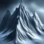 Placeholder: 3d design of a mountain in the rain close up, 3 man standing