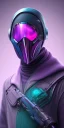 Placeholder: purple galaxy masked super villain, weapons in hands, teal and purple smoke, full portrait, hyper realistic, 4k