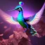 Placeholder: peacock, humming bird, fantasy art, Unreal Engine 5, lens macro,sharp focus, realistic, hyper detailed, studio lighting, neon light ambient, crystalized