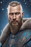 Placeholder: Ragnar Lothbrok in 8k cartoon artstyle, blue eyes, Bald, big beard, tattoos, winter, close picture, highly detailed, high details, detailed portrait, masterpiece,ultra detailed, ultra quality