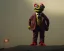 Placeholder: muppet detective with body man standing, realistic photo, concept art, retro style, smooth, unreal engine 5, god lights, ray tracing, RTX, lumen lighting, ultra detail, volumetric lighting, 3d.