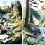 Placeholder: Illustrate a scene of artists exploring the wonders of Norwegian nature, sketching en plein air amidst forests, waterfalls, and meadows, showcasing the role of inspiration from nature in artistic endeavors.