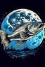 Placeholder: fish and moon