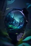 Placeholder: A wrist watch integrated with nature, with night lights ,4k