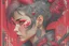 Placeholder: beautiful punk girl, hyper detailed, intricately detailed, illustration by <kilian eng> <Yoji Shinkawa>, darkred tones,