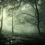 Placeholder: spooky forest, 4k, 8k, highly detailed, cinematic, ultra photorealistic, volumetric lighting, sharp details, mist, trees, depth of field, sun shafts, sunset, wide view