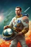 Placeholder: Yuri Gagarin, photorealistic illustration, 4k