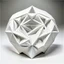 Placeholder: elastic heart in a shape of a white pentagon