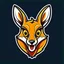 Placeholder: Kangaroo Mascot Logo in the style of 1997 pop culture, Fancy, Professional, Hotel Logo.