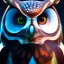 Placeholder: Badass Owl, macro lens blur, photorealistic,studio lighting, sharp focus, unreal engine