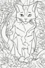 Placeholder: cat coloring page