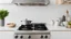 Placeholder: gas stove in modern kitchen