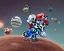 Placeholder: super mario in spacesuit with planets in background