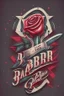 Placeholder: rose mit rasiermesser, haarschneidemaschine und diamant über schriftzug,firmenlogo für friseur barber, name soll SAMO THE BARBER sein, high quality, logo, graffitidesign, symmetrisch, 4k, retro, gentleman