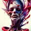Placeholder: Bones, darkred tones,watercolor illustration by <agnes cecile> butterflies everywhere, skulls, latex suit, highly detailed,