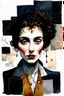 Placeholder: Weathering the storm, stone texture patchwork, watercolor and ink, intricate, elegant, Egon Schiele, Annigoni, Catrin Welz-Stein, debeh