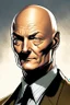Placeholder: A comic portrait of Charles Xavier