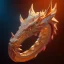 Placeholder: Ring dragon as diamond with red diamond eyes, sculpture, hyperphotorealistic,8k,HDR,macro lens, sharp focus, hyper detail, sparkle, unreal engine 5, neon lighting, masterpiece, hypermaximalist, intcrate detailed, elegant, hyper detailed, bokeh, cgi