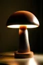 Placeholder: portrait of mushroom table lamp, plastic material