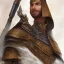 Placeholder: dungeons and dragons, portrait, watercolor, Muslim, arab, full body, masked, mosque background