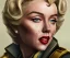 Placeholder: Marilyn Monroe, dishonored 2, photorealistic illustration, 4k