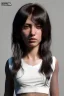 Placeholder: Ultra Realistic image, 25 years old brunette woman, Madrid, portrait, small stature, small chest, yakuza body tattoo, white broken cotton short undershirt, black short legging, vibrant color, highly detailed, art stations, concept art, smooth, unreal engine 5, god rays, ray tracing, RTX, lumen lighting, ultra detail, volumetric lighting.