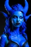 Placeholder: uma succubus azul realista