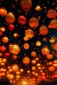 Placeholder: an image of a lantern festival at night, with numerous orange, red, and yellow illuminated lanterns floating into the starry sky. The lanterns are of varying sizes, with a larger, bright lantern in the center acting as the focal point, surrounded by radiating light rays. The atmosphere is magical and festive, symbolizing hope and renewal.