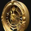 Placeholder: gold carved clock, russia, 8k, beautiful, 3d, lots of details