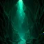 Placeholder: the chasm of the underworld in the gothic style with green