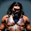 Placeholder: Jason momoa toddler, full body, dramatic lighting, hyper realistic