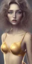 Placeholder: Full body picture of Realistic girl photo, super detail, bra snd panty model, medium hair, curly hair, golden gray hair, black eye, 16k resolution, super hd, 4000 Pixel,