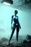 Placeholder: Ultra Realistic image, portrait, blonde woman, sweet Marylin Monroe face, perfect iris, glow eyes, glow makeup. Cyborg, Cyberpunk style, latex coat, yakuza tattoos body. fog, rain, soft color, highly detailed, unreal engine 5, ray tracing, RTX, lumen lighting, ultra detail, volumetric lighting, 3d, finely drawn, high definition, high resolution.