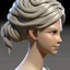 Placeholder: female 3d character hair