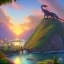 Placeholder: giant dragon by Thomas Kinkade