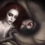 Placeholder: beautiful dead woman with spiderwebs on face lying on satin pillow, 8k, high-quality, fine-detail, intricate, sharp, crisp, digital art, detailed matte, illustration, octane render, brian froud, howard lyon, Anne Dittman, Anne Stokes, Lisa Parker, Selina French