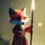 Placeholder: a cute litte fox wearing Hanfu, holding a large candle, BK complex detail, cinema, reality, detail, octane rendering, stoic cinematic 4k epic detailed photograph shot on kodak detailed bokeh cinematic hbo dark moody 8k, 85mm f/16 by leica