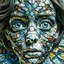 Placeholder: It's all in the eyes... ai magazine cover, surrealism, geometric, mosaic, whimsical, fantasy and realism Modifiers: fantasy 4K 3D Unreal Engine cinematic postprocessing Picasso pencil sketch focused Tim Burton Ultra realistic Surrealism style raw Ralph Stedman Tesselated