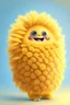 Placeholder: Cheery and cute sunflower avatar full body in fluffy material