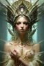 Placeholder: Beautiful Goddess covered in pearls and gems, a masterpiece by by Greg Rutkowski, Jeffrey Jones, Thomas Kinkade, Greg Olsen, beautiful spectacular textures, striking amazing light and shadows, remarkable dramatic setting, stunning unique reflections