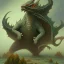 Placeholder: dragon kaiju, dnd fantasy by gerald brom thomas kinkade whelan richard corben