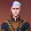 Placeholder: beautiful fantasy ethnic clothing, friendly male prince slim with lean muscles, strong jawline, full big lips, short hair, happy slight cute smile,