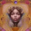 Placeholder: afro mexican 3d Disney pixar smilling woman, Alphonse Mucha, Hector Guimard, 32K, intricately detailed, plants, flowers, colorful, rtx, unreal engine 5, art nouveau, clouds, smoke, square type face, Día de los Muertos