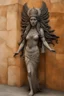 Placeholder: full body stone statue of Virgo Empress Kadosh Iesus Yeshiva Dictator of the Known Universe Queen of Heaven Ishtar Venus Ekadeshi Hathor Asherah Athena Ostara Qudshu Qetesh Britannia Columbia Goddess of many names in Hindu Egyptian Aztec Mayan Native American Japanese Yakut Ancient Greek style, statue, marble granite texture, pale white dull colours, photo-realistic, 50mm lens, f/2.8, natural soft lighting