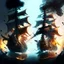 Placeholder: fight two of pirate ships