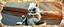 Placeholder: 3d airbrush render, white fluffy gnome native panda elf alien dodo on insane fast scooter, pinhole cam, airbrush 3d rendering, in the style of Titian and Dali , torn egg shell edges on border