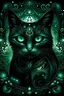 Placeholder: "Mystical Feline Enchantment": Behold the captivating allure of our "Mystical Feline Enchantment" design, where the enigmatic black cat embodies the essence of mystery and magic. With piercing emerald eyes that seem to hold ancient secrets, this ethereal creature is surrounded by swirling constellations, conveying a sense of cosmic connection. Perfect for those who embrace the enigmatic nature of felines and the wonders of the universe.