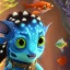 Placeholder: cute fish “wearing avatar make up” Pandora