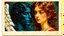 Placeholder: old worn postcard, Portrait Light and darkness in one person, angel and demon in one person, abstract art additional colors small details,